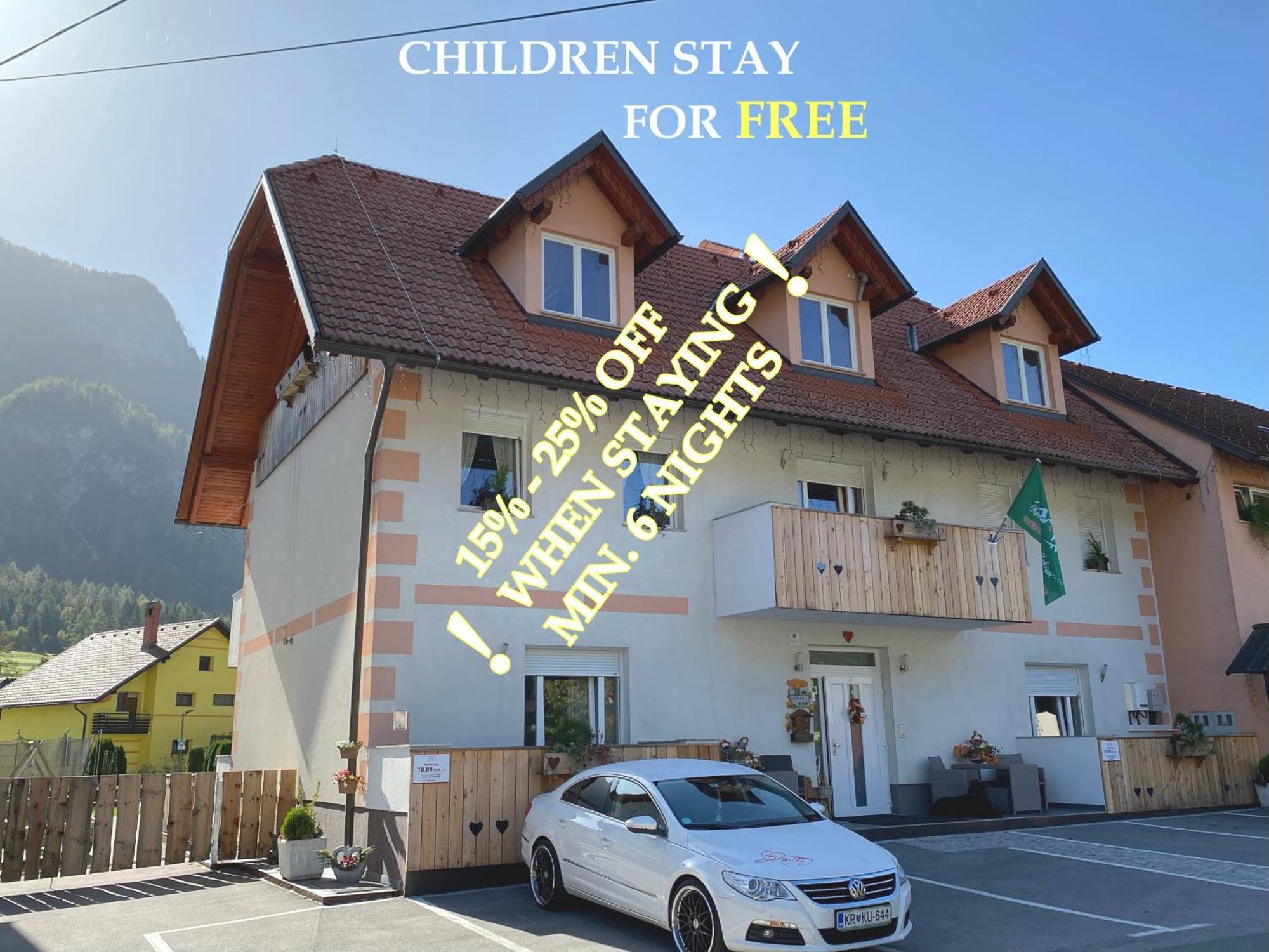 Aparthotel Pr' Jakapč' Mojstrana Exteriér fotografie